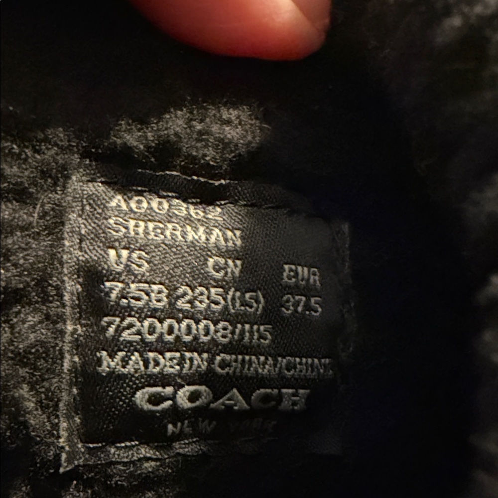 Coach Black Fur-Lined Boots - Picture 10 of 10